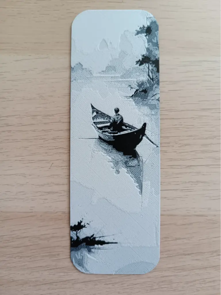 Boat in the lake - Bookmark