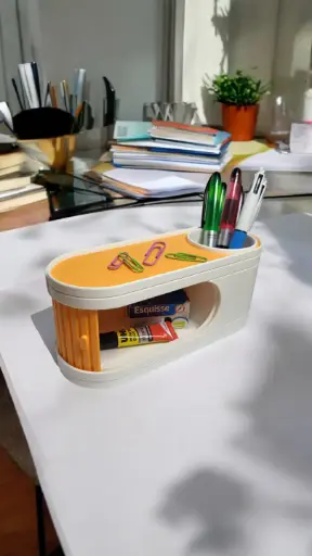 Sliding Desktop Organizer - Pencil Holder 