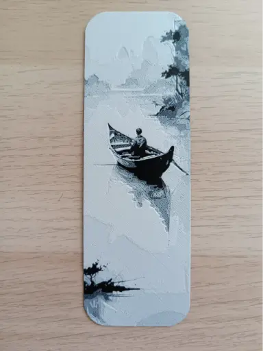 Boat in the lake - Bookmark