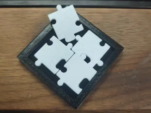 A fiendishly difficult four-piece jigsaw puzzle